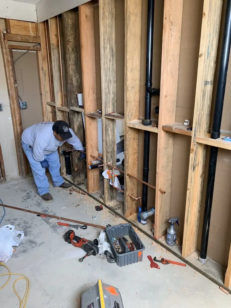 Commercial rough-in plumbing for Gas Line Repair in Pinehurst